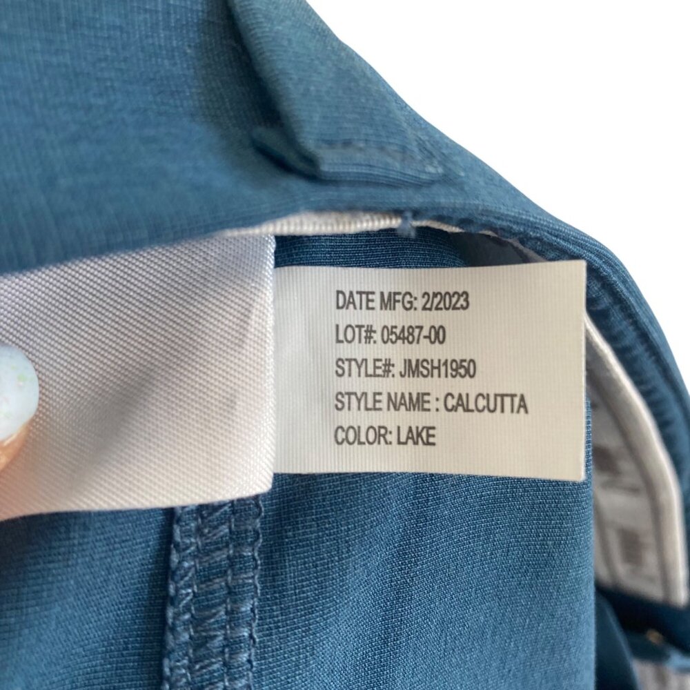 Johnnie O Mens Blue Performance Calcutta Golf Shorts 40 Chino Stretch - Picture 5 of 9